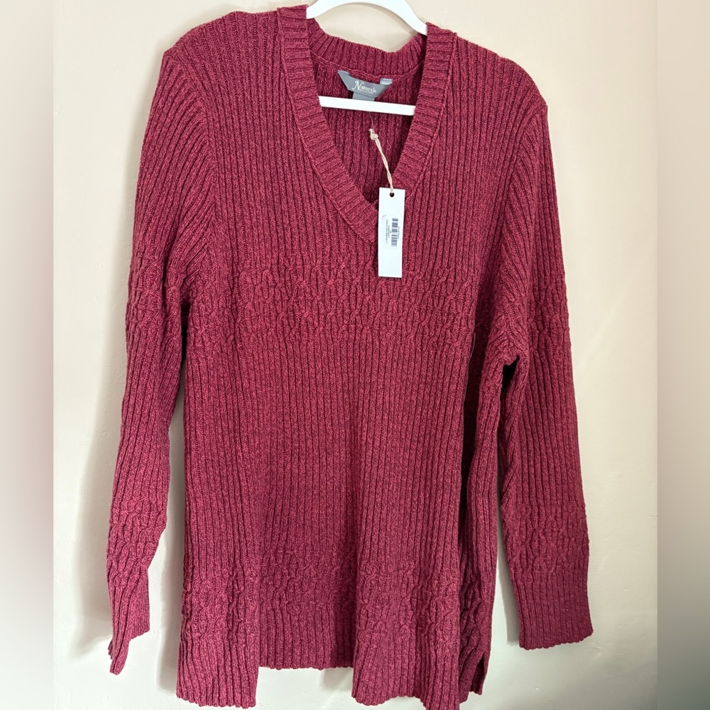 Naturals; ever neck sweater, brand new. NWT size 2X